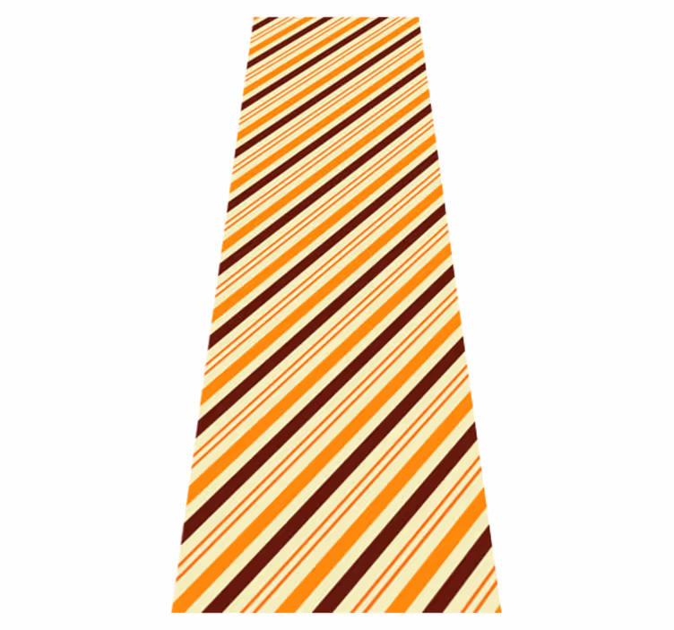 Tapete vinílico quarto padrão laranja e marrom retrô - TenStickers