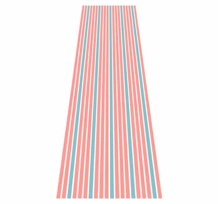 Tapete vinílico quarto padrão diagonal azul e rosa - TenStickers