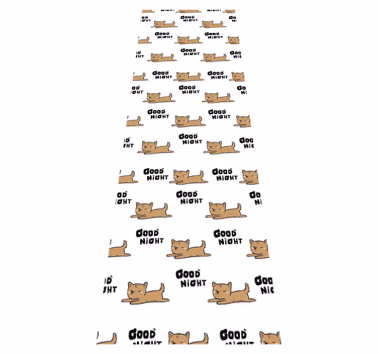 Tapete vinílico quarto cachorro fofo dormindo - TenStickers