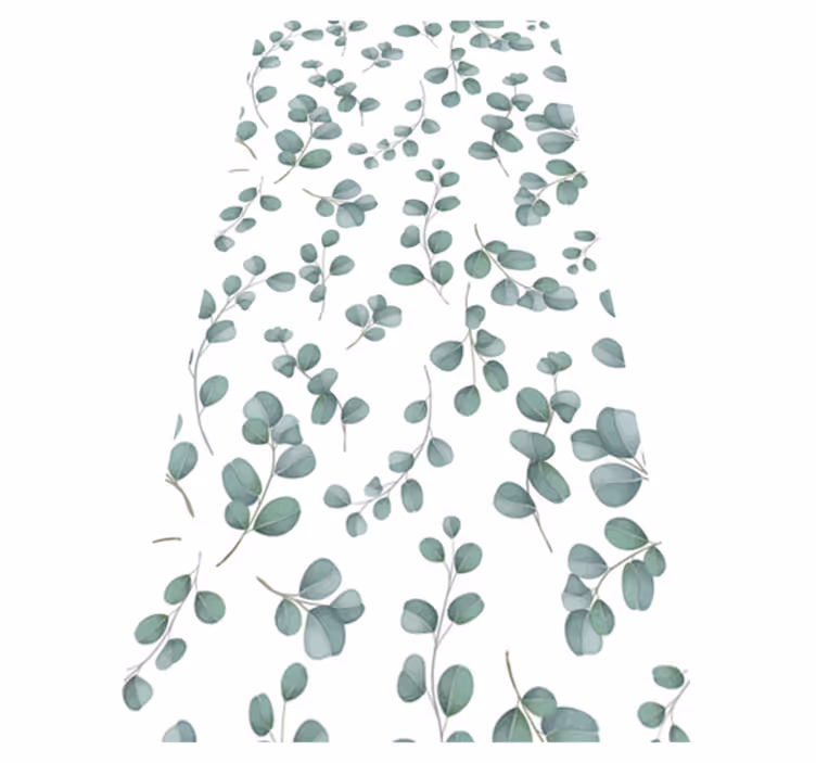 Tapete vinílico quarto padrão floral aquarela elegante - TenStickers