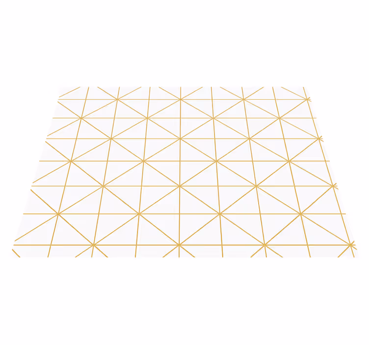 Tapete vinílico quarto geométrico dourado - TenStickers