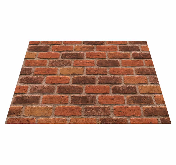 Tapete vinílico quarto pedra de tijolo rústica - TenStickers