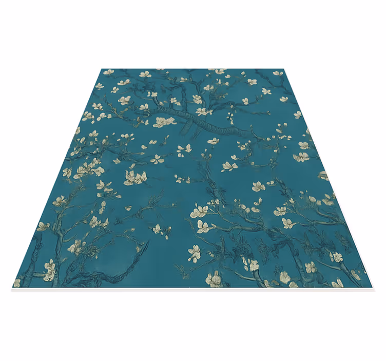Tapete vinílico quarto com design de árvore azul escura - TenStickers