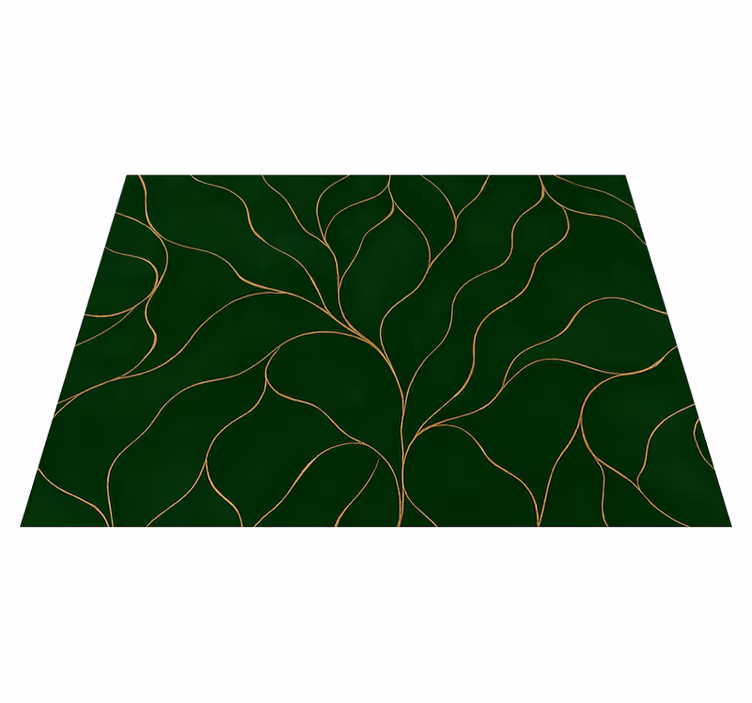 Tapete vinílico quarto textura mármore verde e dourado - TenStickers