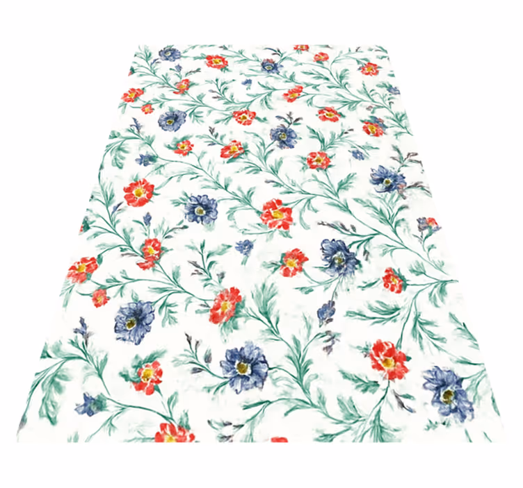 Tapete vinílico quarto estampa flores retrô - TenStickers