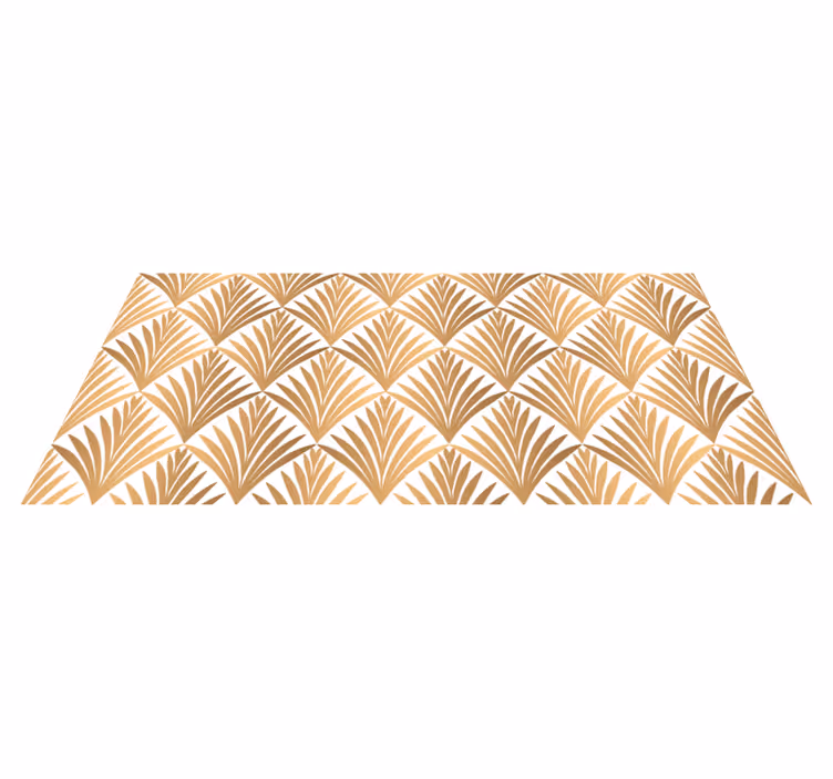 Tapete vinílico geométricas folha geométrica - TenStickers
