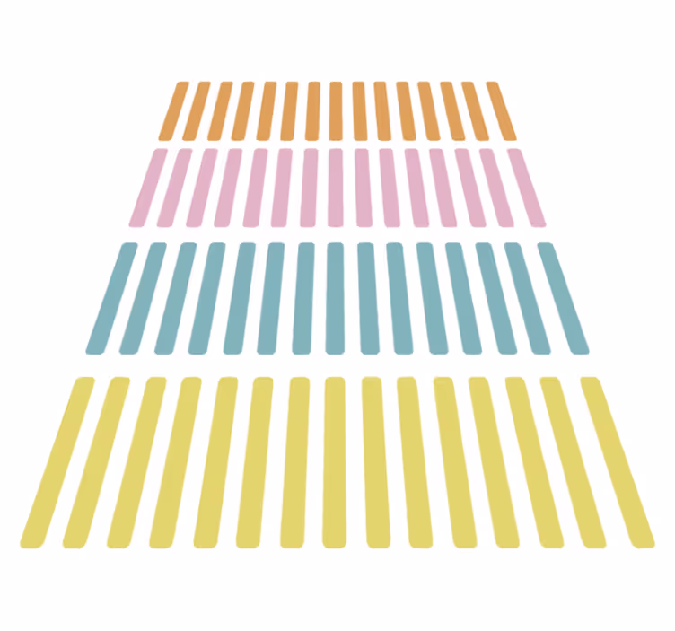 Tapete vinílico geométricas e adesivos coloridos confete - TenStickers