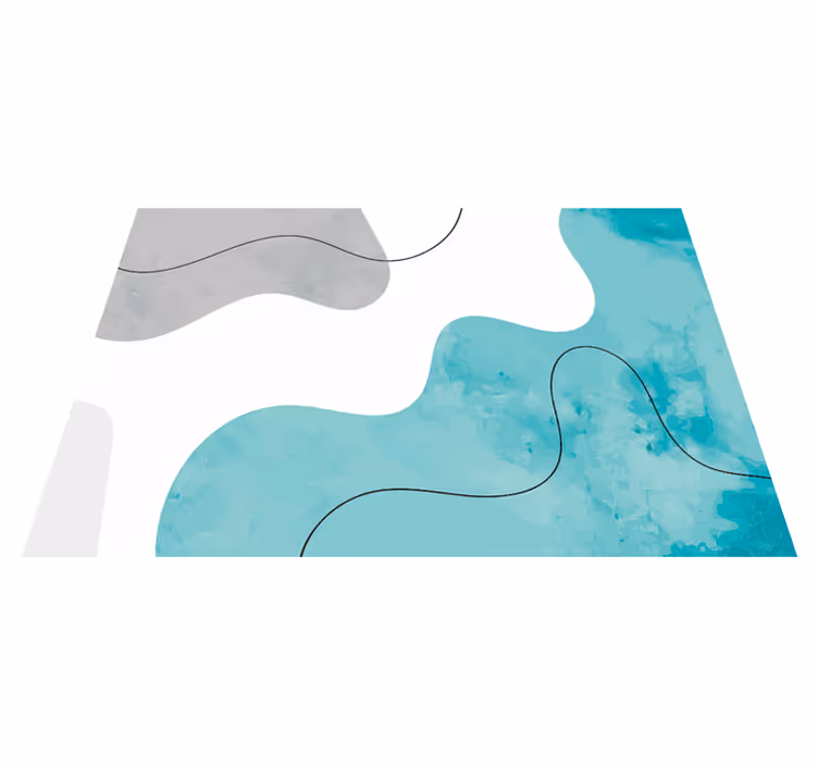 Tapete vinílico geométricas formas aquareladas - TenStickers