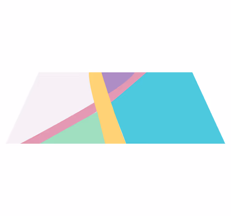 Tapete vinílico geométricas com blocos de cores vibrantes - TenStickers