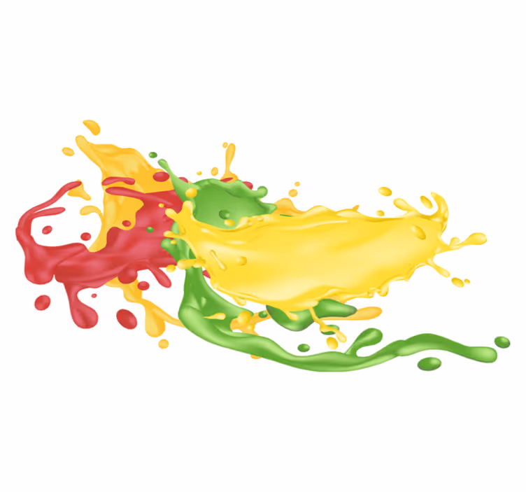 Tapete vinílico geométricas formas de cores vibrantes - TenStickers