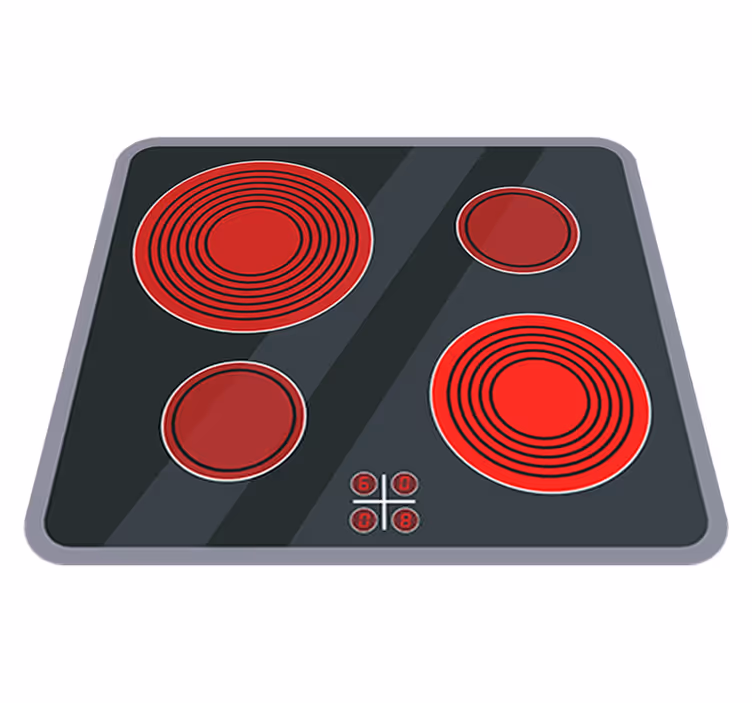 Tapete vinílico infantis para cozinha vitrocerâmica - TenStickers