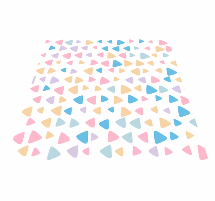 Tapete vinílico infantis padrão infantil cores pastel - TenStickers