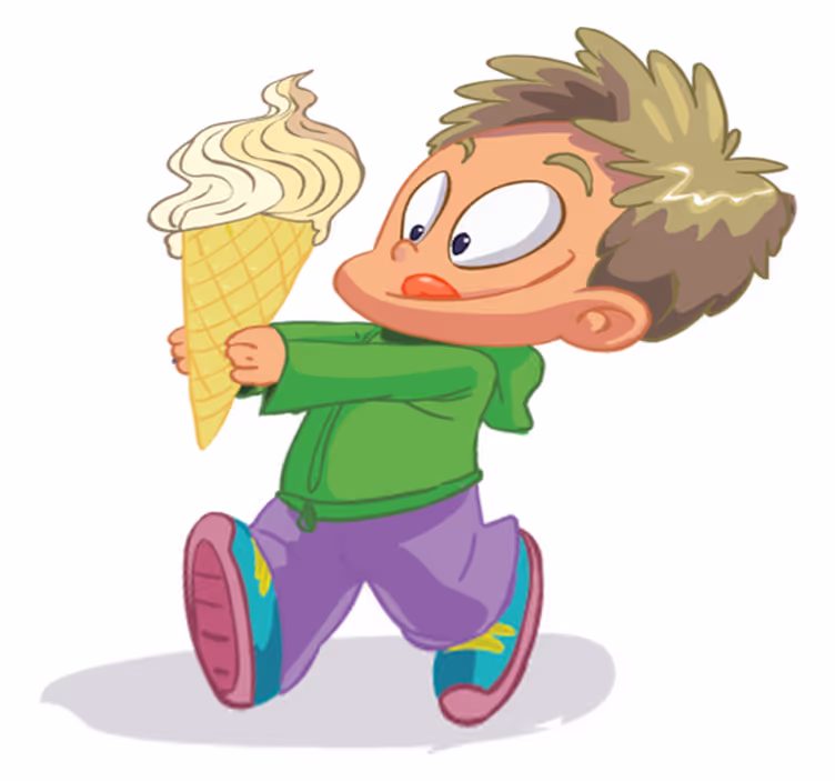 Tapete vinílico infantis menino com corneta - TenStickers