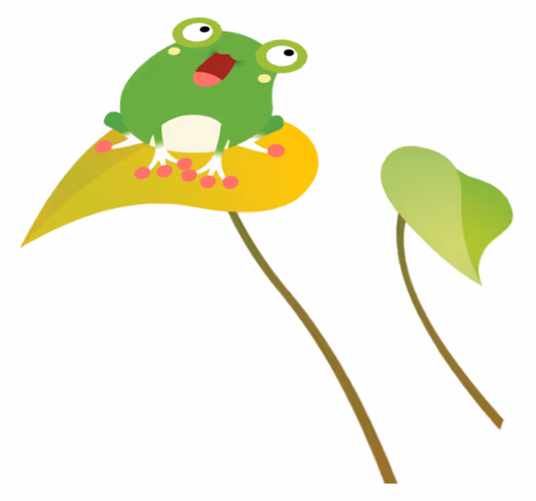 Tapete vinílico infantis sapo cantor - TenStickers