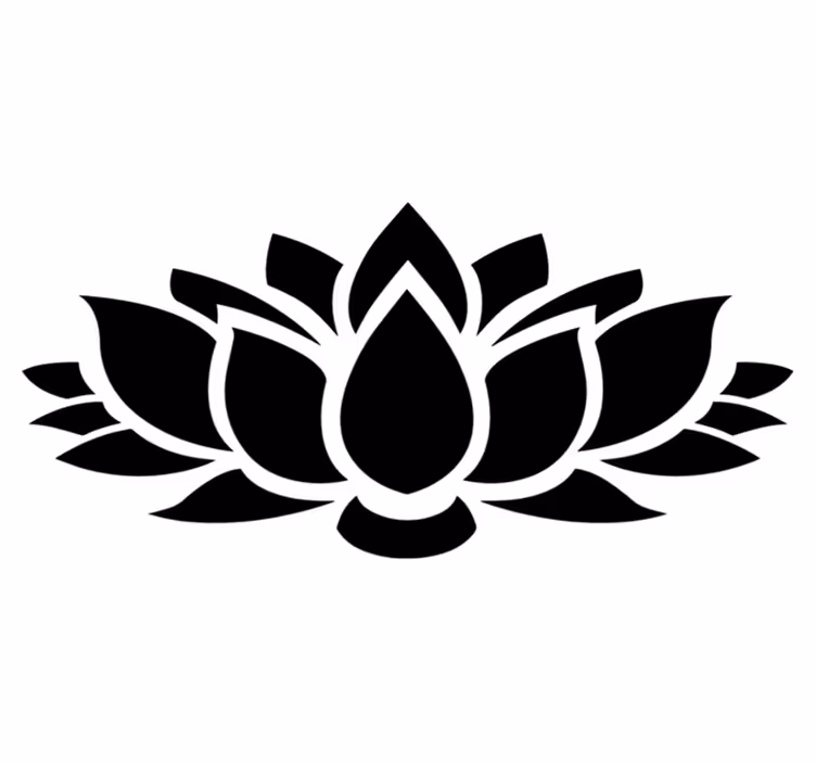 Tapete vinílico quarto lotus simples - TenStickers