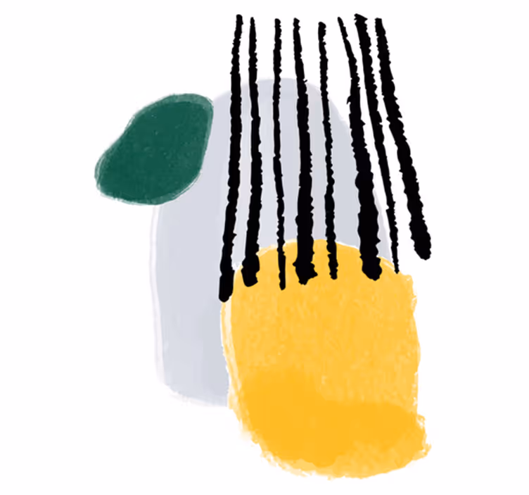 Tapete vinílico quarto arte abstrata rianning - TenStickers