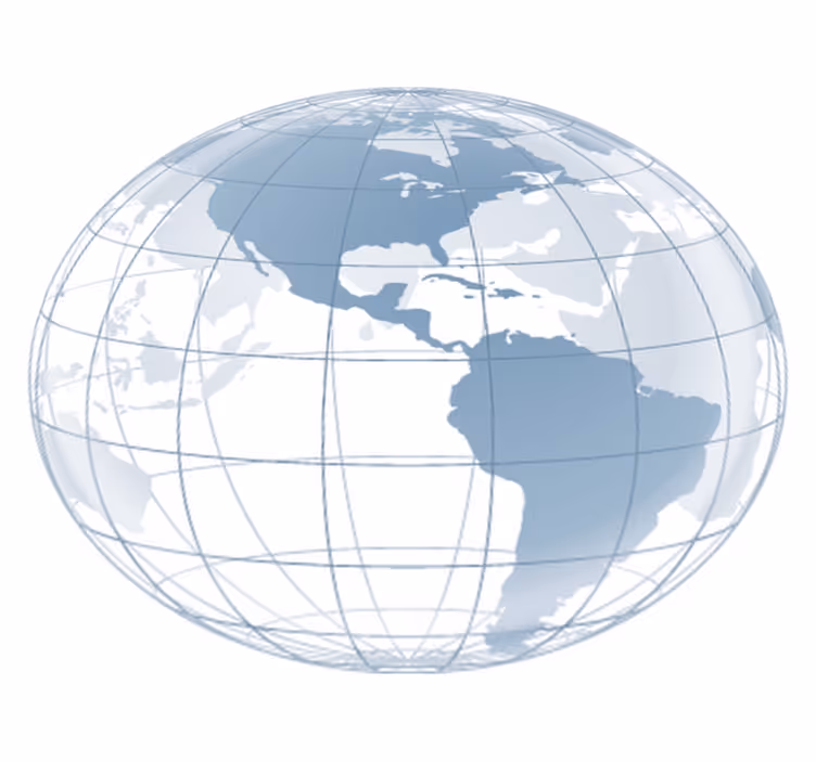 Tapete vinílico quarto mapa da américa azul - TenStickers