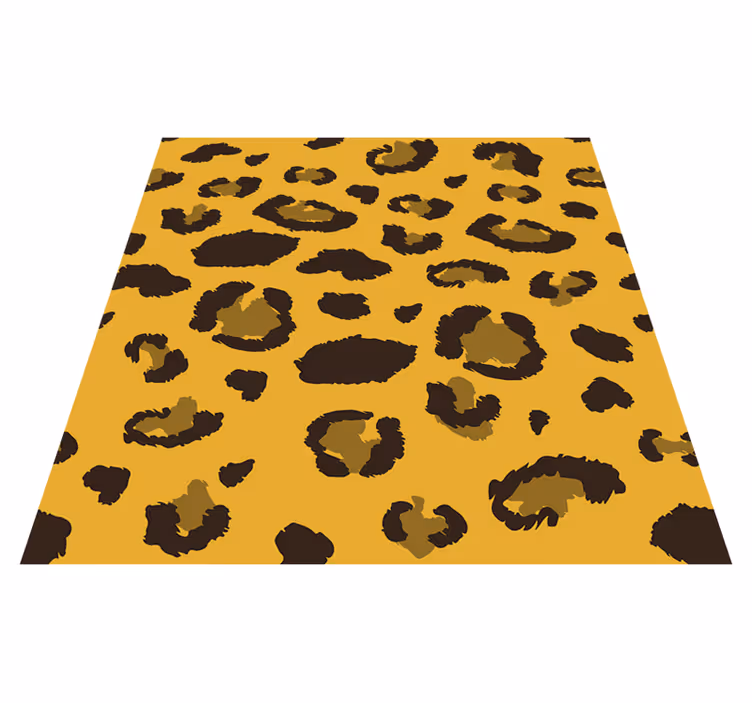 Tapete vinílico quarto estampado animal print leopardo - TenStickers