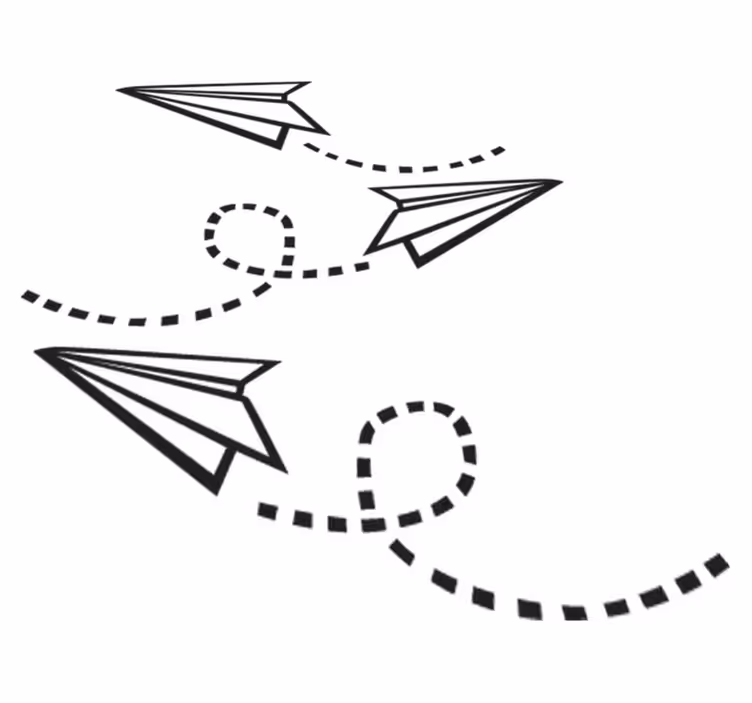 Tapete vinílico de jogos papel de parede aviões - TenStickers