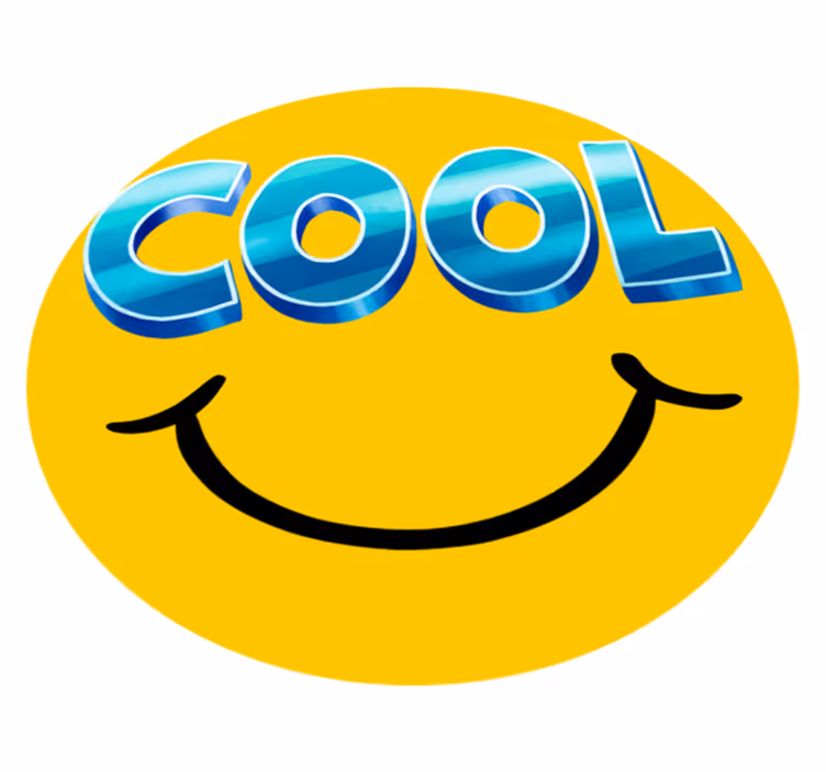 Tapete vinílico infantis skateboard sorridente legal - TenStickers