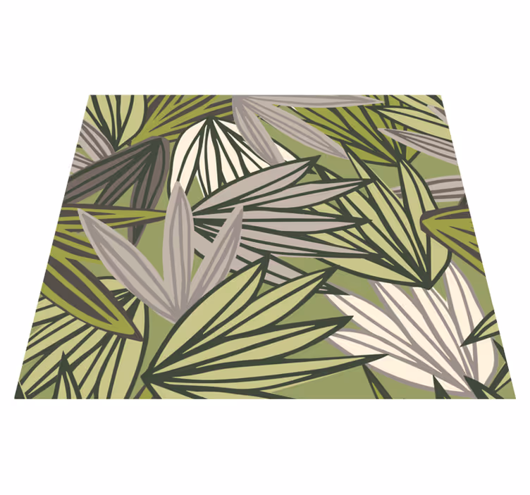 Tapete vinílico casa de banho floresta sem frutas - TenStickers