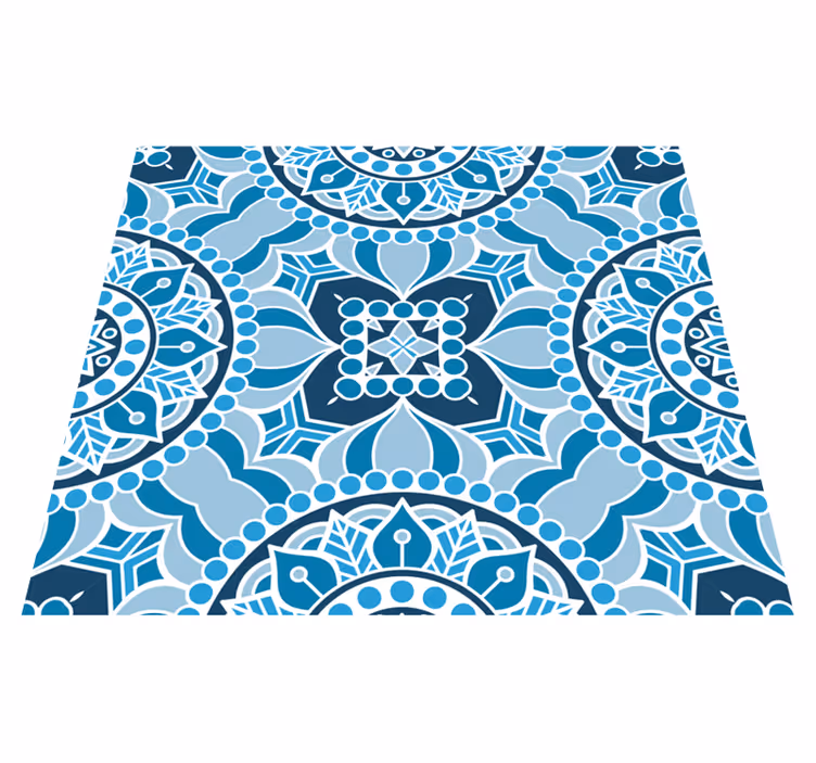Tapete vinílico casa de banho estilo mandala - TenStickers