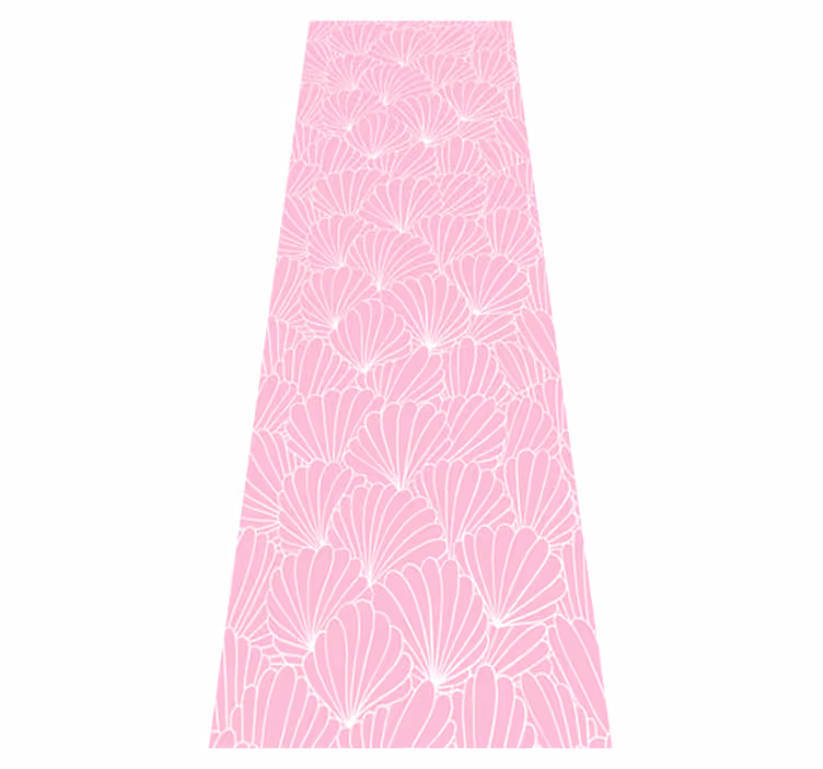 Tapete vinílico casa de banho conchas rosas kawaii - TenStickers