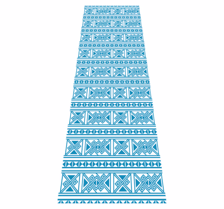 Tapete vinílico casa de banho padrão azul - TenStickers