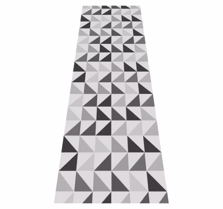 Tapete vinílico casa de banho triângulos geométricos - TenStickers
