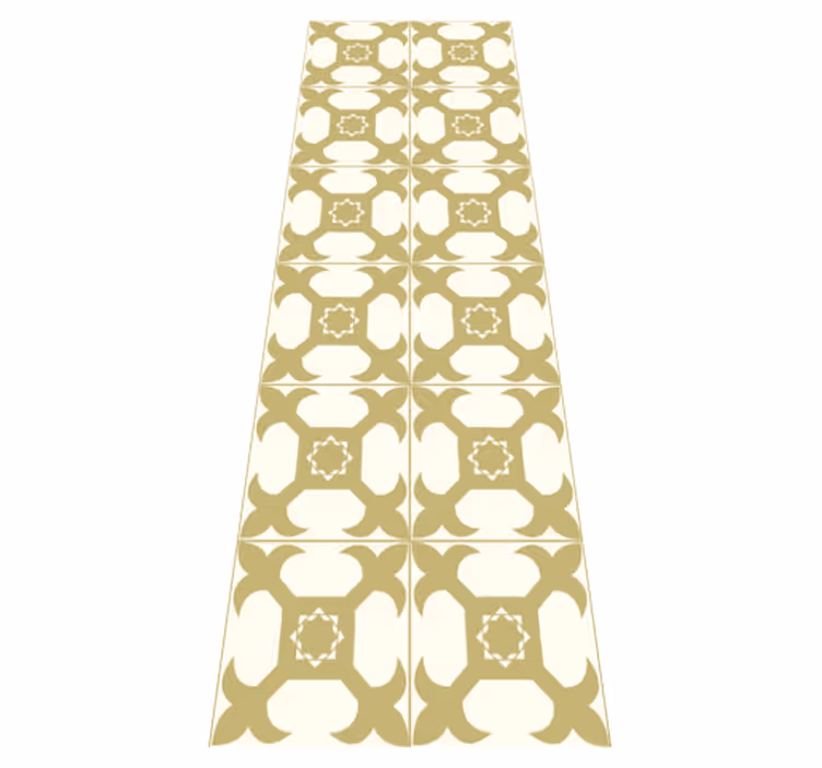 Tapete vinílico casa de banho padrão de azulejos elegantes - TenStickers
