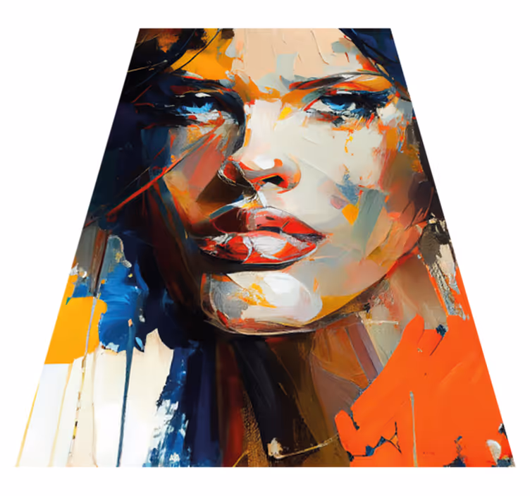 Tapete vinílico casa de banho pintura facial colorida - TenStickers