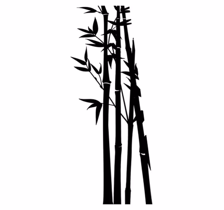 Tapete vinílico casa de banho adesivo de bambu - TenStickers