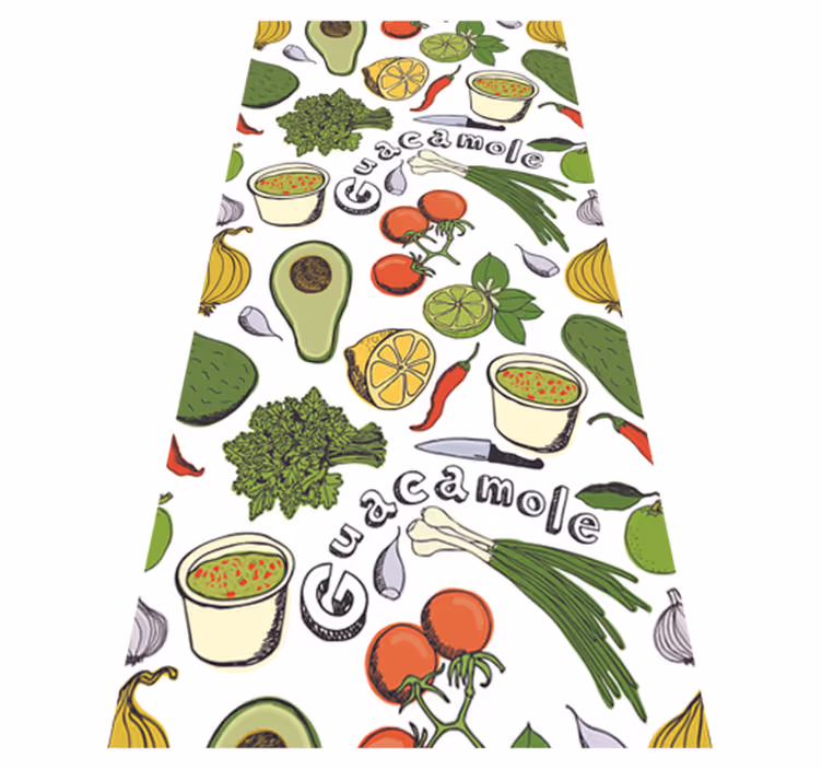 Tapete vinílico cozinha frutas mexicanas decorativas - TenStickers