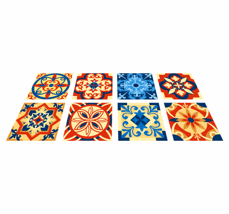 Tapete vinílico cozinha eraldo azulejos - TenStickers