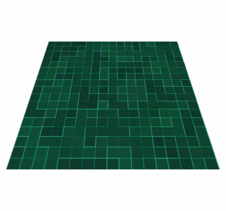 Tapete vinílico cozinha mosaico abstrato verde claro - TenStickers