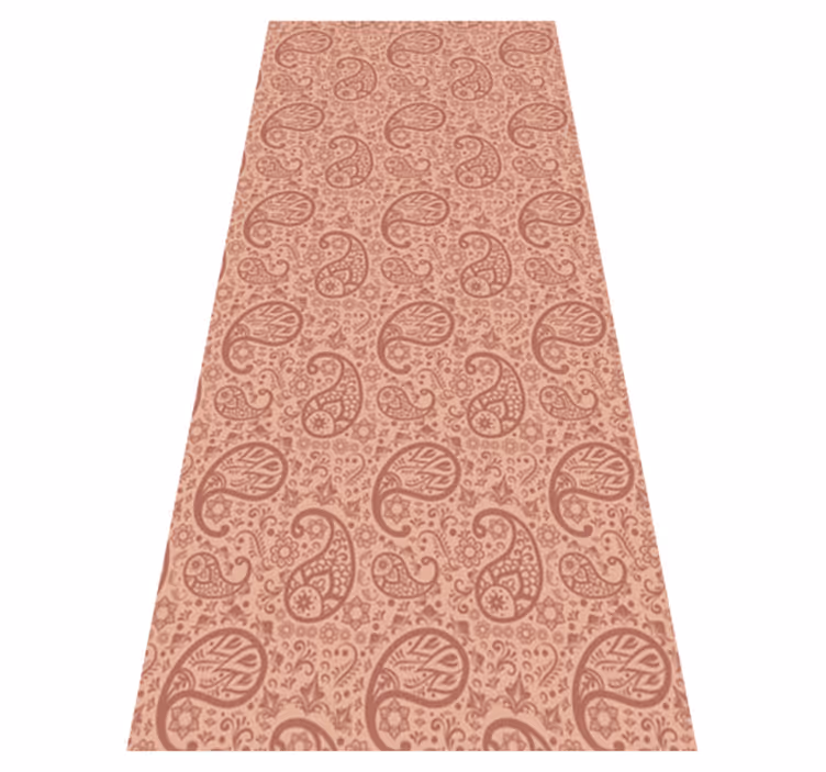 Tapete vinílico cozinha padrão paisley - TenStickers