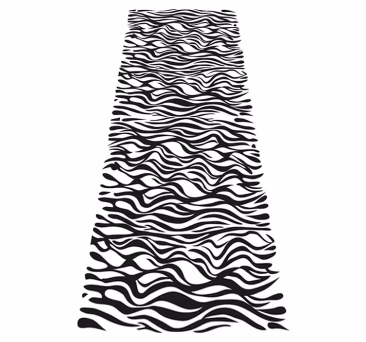 Tapete vinílico cozinha fundo de zebra para geladeira - TenStickers