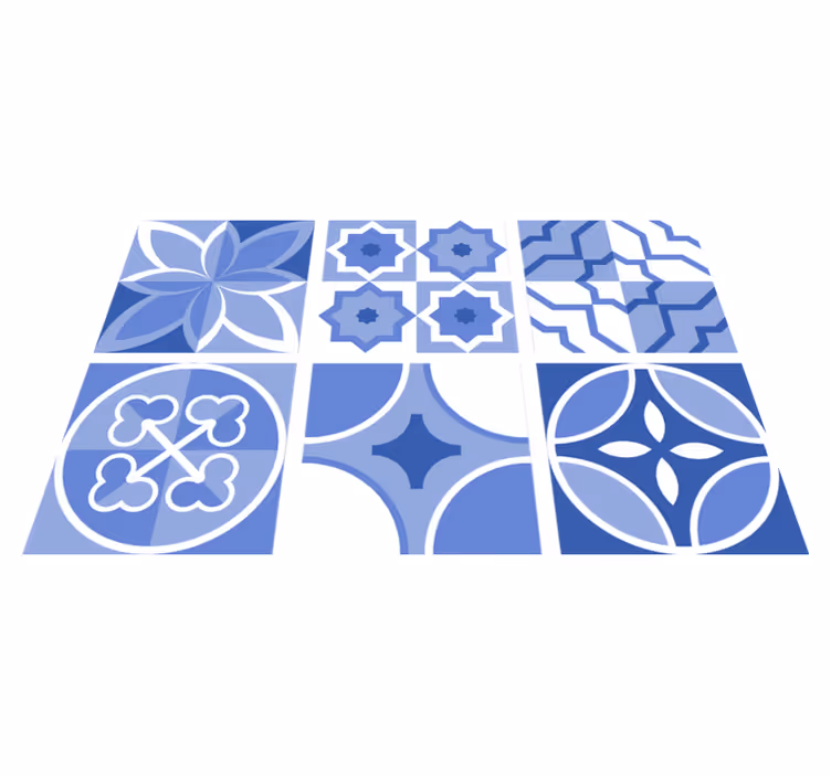Tapete vinílico cozinha azulejos cindito - TenStickers