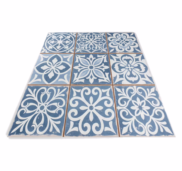Tapete vinílico cozinha azulejos marroquinos - TenStickers