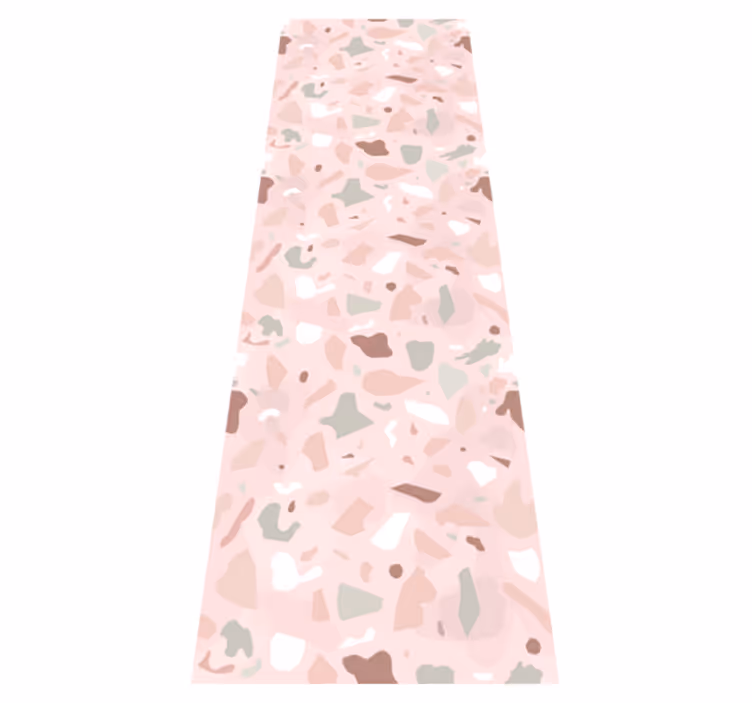Tapete vinílico cozinha padrão terrazzo em tons de rosa - TenStickers