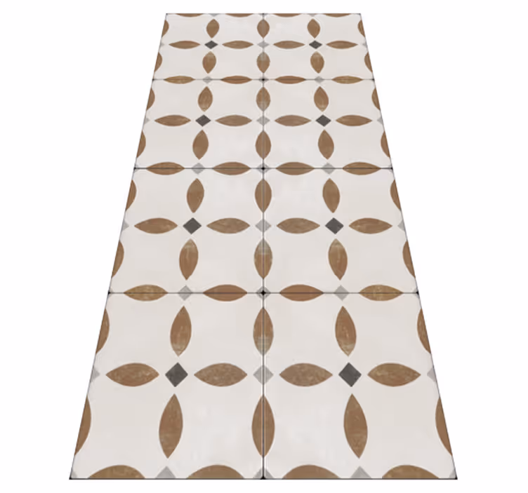 Tapete vinílico cozinha azulejos estilo romano - TenStickers