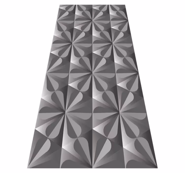 Tapete vinílico cozinha padrão floral geométrico vintage - TenStickers