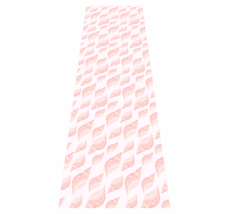Tapete vinílico quarto com padrão de conchas rosa - TenStickers