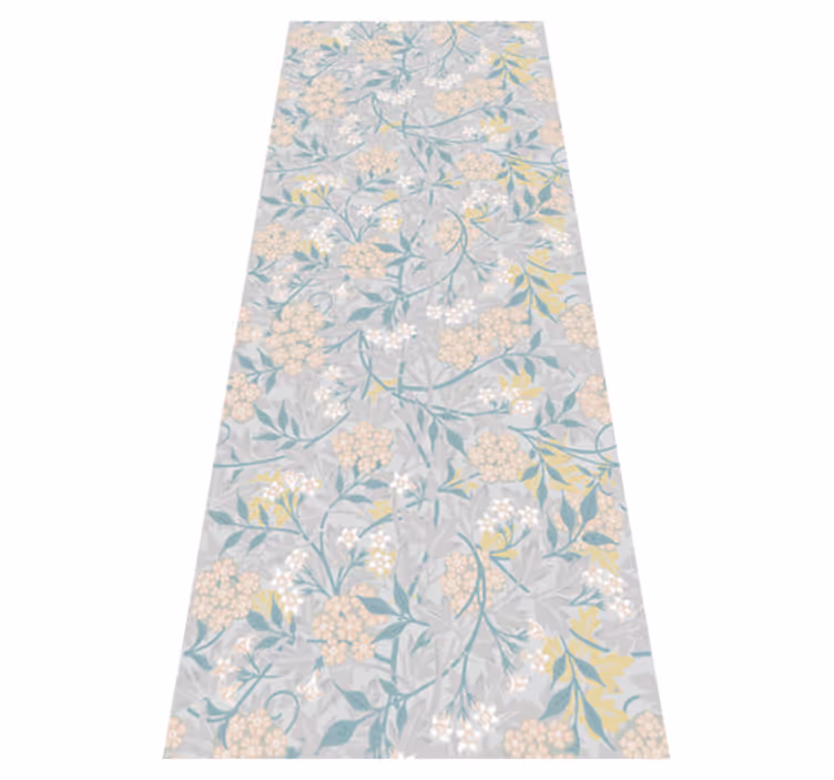 Tapete vinílico quarto padrão floral elegante anos 80 - TenStickers