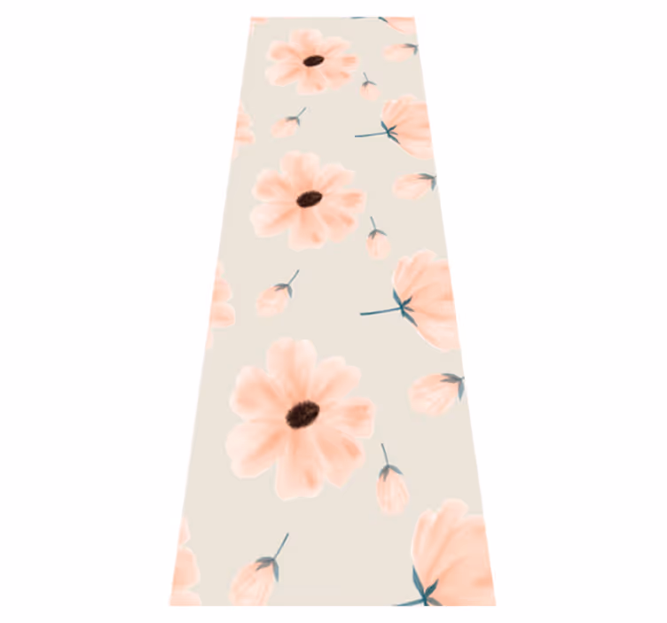 Tapete vinílico quarto flores grandes aquarella - TenStickers
