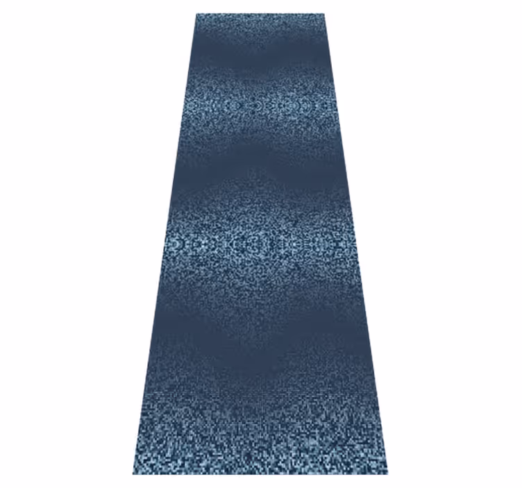 Tapete vinílico quarto design azul quadrado retrô - TenStickers