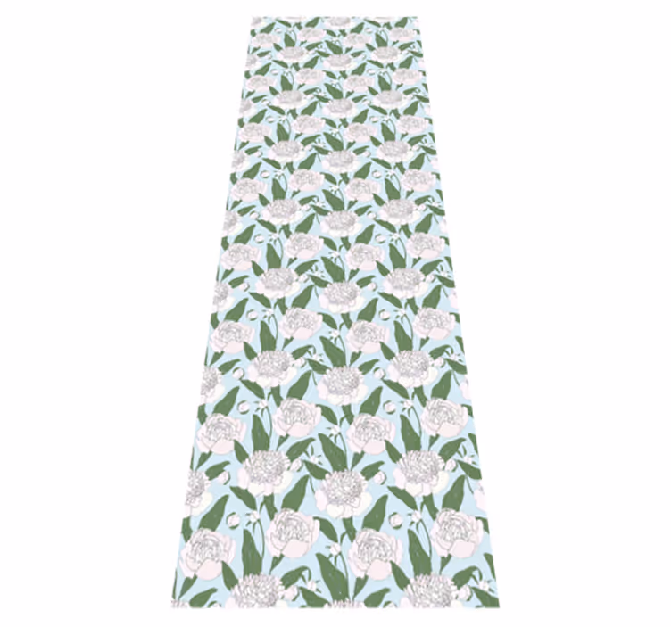 Tapete vinílico quarto flores brancas estilo grandmillenial - TenStickers