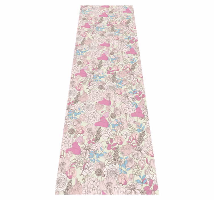 Tapete vinílico quarto estilo floral grandmillenial - TenStickers