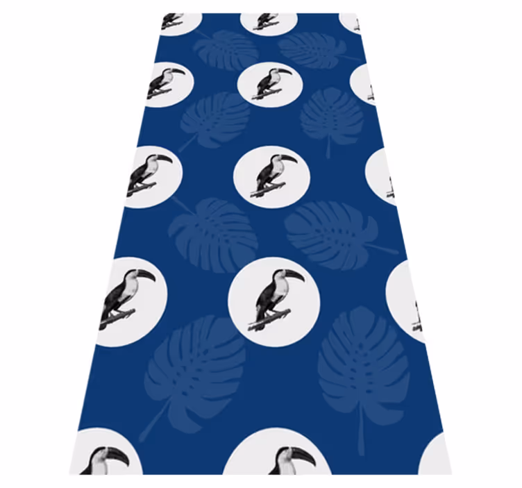 Tapete vinílico quarto com design de pássaro azul africano - TenStickers