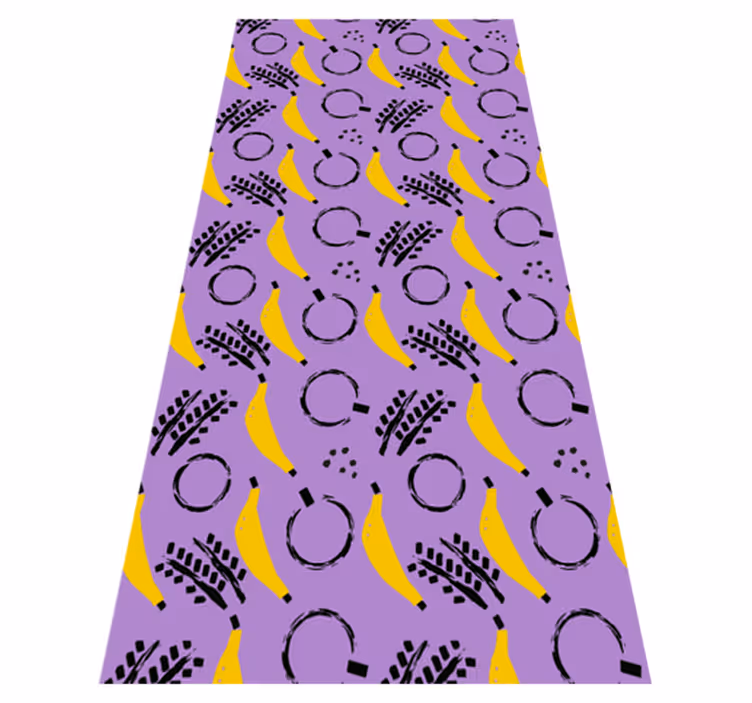 Tapete vinílico quarto com design de banana roxa africana - TenStickers